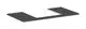 Hansgrohe-HG-Xelu-Q-Konsole-980-550-mit-Ausschnitt-mittig-fuer-Aufsatzwaschtisch-geschliffen-500-480-Diamantgrau-Matt-54095910 gallery number 1